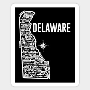 Delware Map Sticker